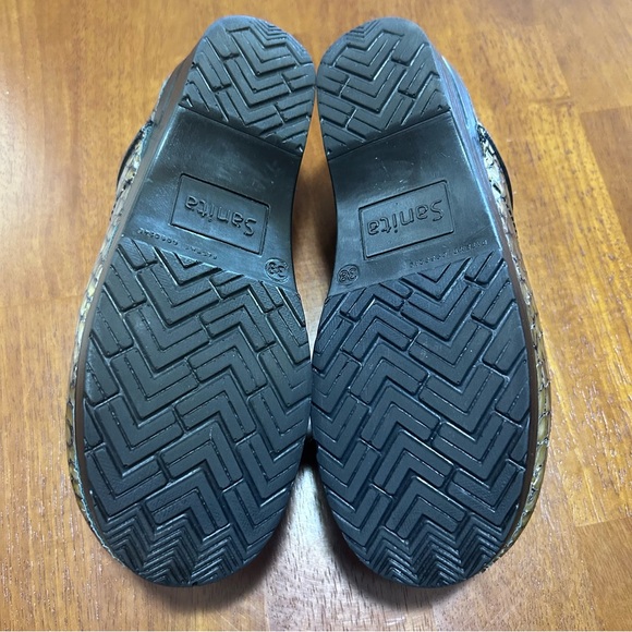 Dansko Sanita Copper Brown Faux Snake Skin Clogs Slip On Shoes Womens 38 US 7.5 - Picture 3 of 9